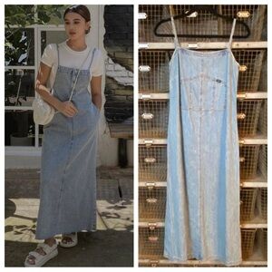 Ralph Lauren vintage Lauren Jeans Co 90’s Denim chambray midi Dress 2531